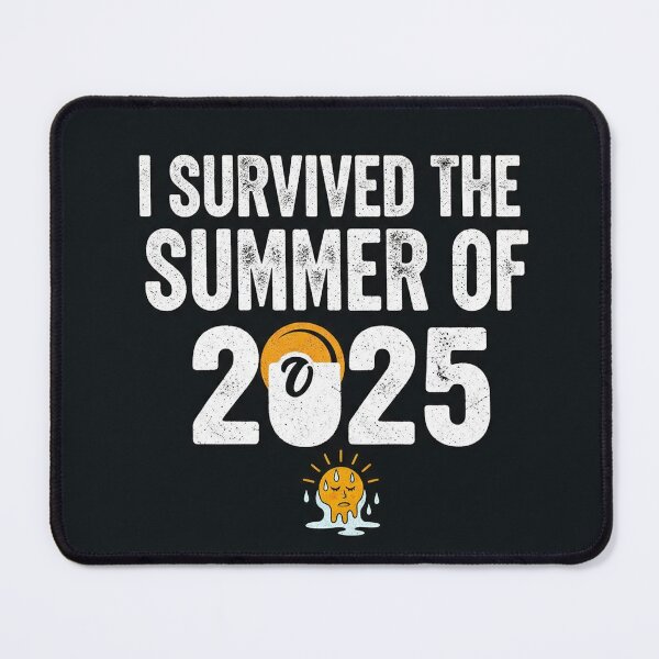 Item preview, I Survived The Summer of 2025 - Funny Sarcastic Sun Melting T-Shirt designed and sold by Clavivs.