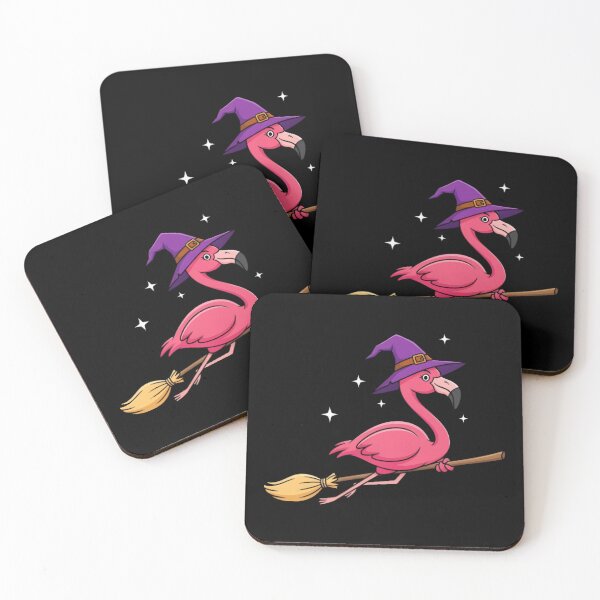Item preview, Halloween Flamingo Witch designed and sold by Linework Studio.