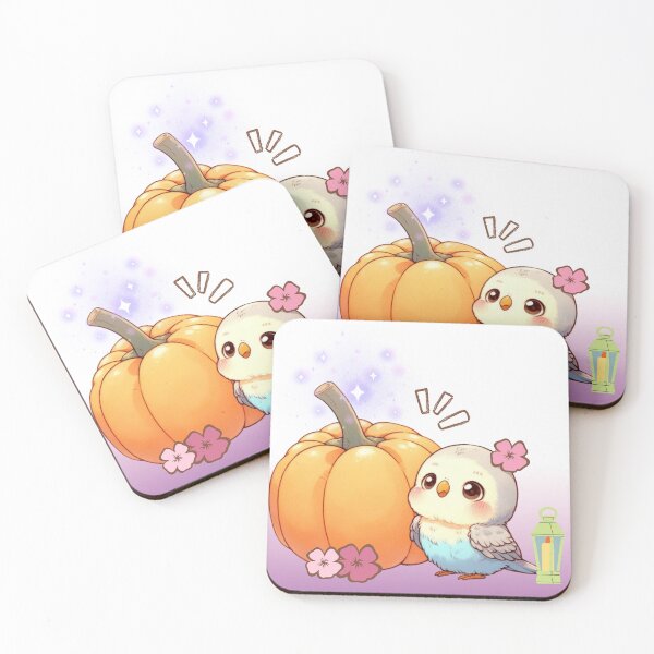 Item preview, Autumn Pumpkin Parrot – Cute Tropical Fall Bird Illustration designed and sold by Sugar Wisdom .