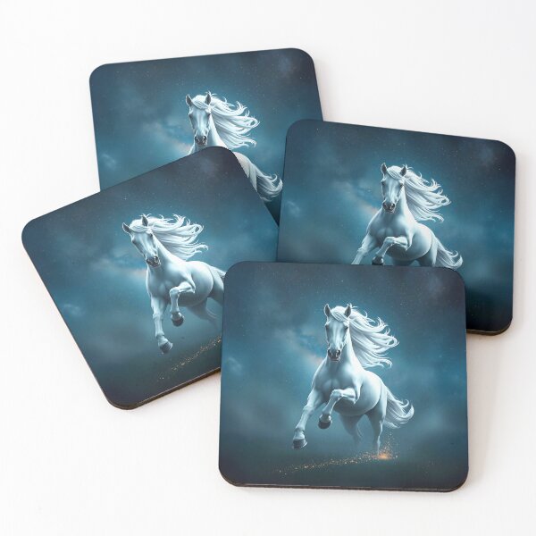 Item preview, Majestic White Horse in a Starry Night Sky designed and sold by SolaoLab.