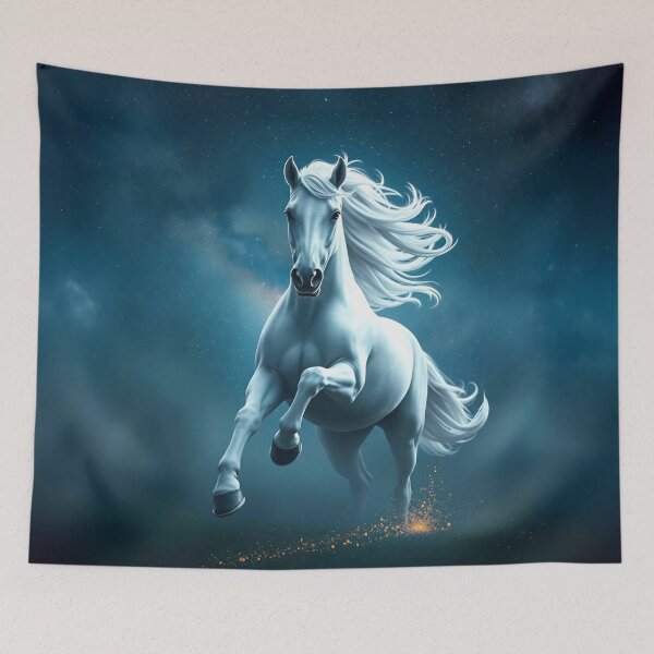 Item preview, Majestic White Horse in a Starry Night Sky designed and sold by SolaoLab.