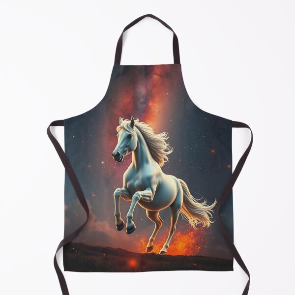 Item preview, Cosmic Fire: The Powerful White Stallion designed and sold by SolaoLab.