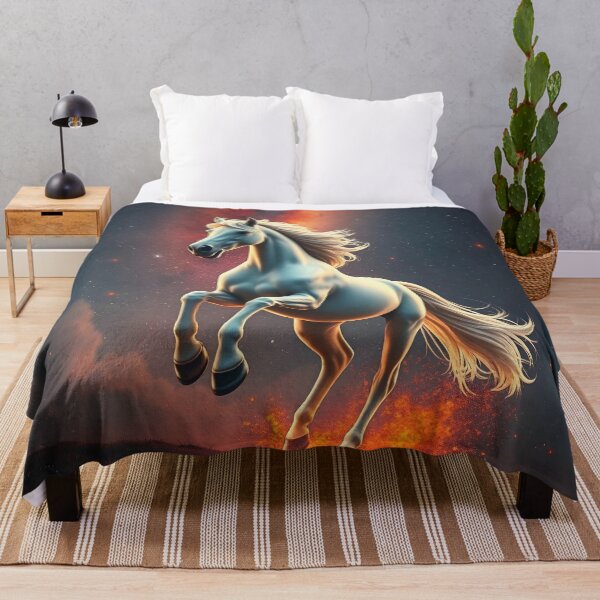 Item preview, Cosmic Fire: The Powerful White Stallion designed and sold by SolaoLab.