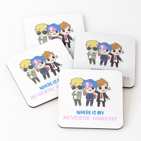 Item preview, Where Is My Reverse Harem Funny Anime Boys designed and sold by TheGeekyGiraffe.