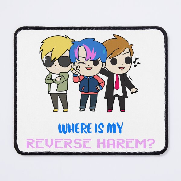 Item preview, Where Is My Reverse Harem Funny Anime Boys designed and sold by TheGeekyGiraffe.