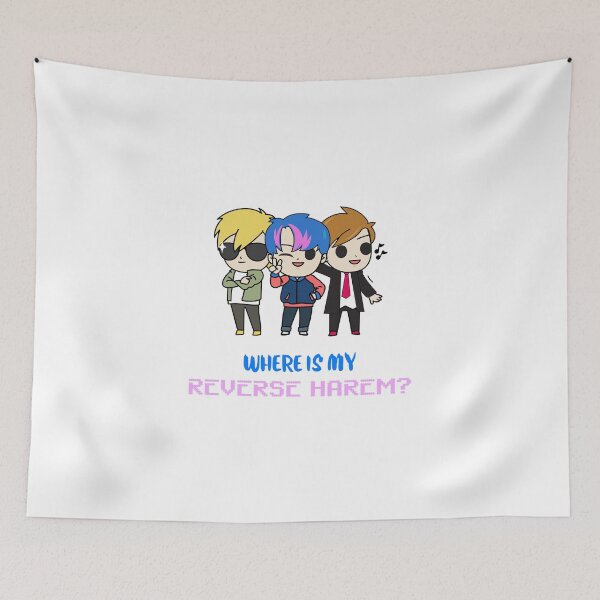 Item preview, Where Is My Reverse Harem Funny Anime Boys designed and sold by TheGeekyGiraffe.