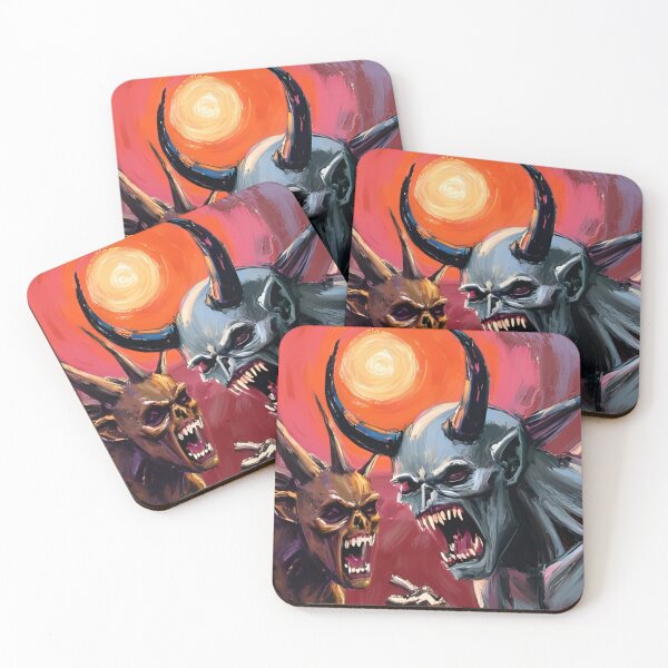 Item preview, Demonic Wall art, for all the fans of demons, I give you "Party time"  designed and sold by The Far Far North.