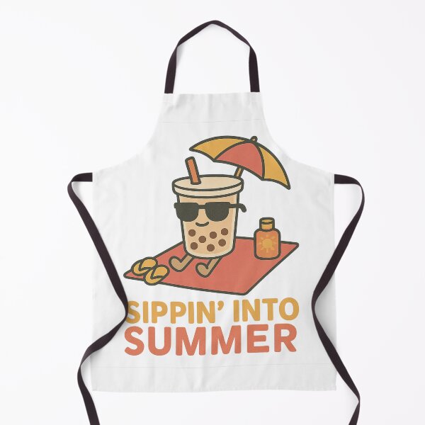 Item preview, Boba Beach Day – Bubble Tea with Sunglasses on a Towel designed and sold by Blouzie.