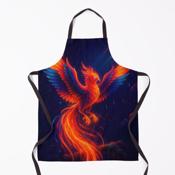 Item preview, Cyberpunk Phoenix: Fiery neon rise in the night sky designed and sold by BreakingWorse.