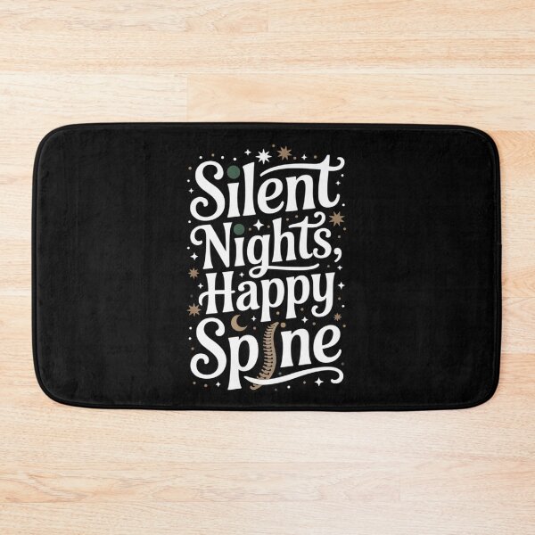 Item preview, Silent Nights Happy Spine Funny Osteopathy Christmas Design designed and sold by osteopath shop.