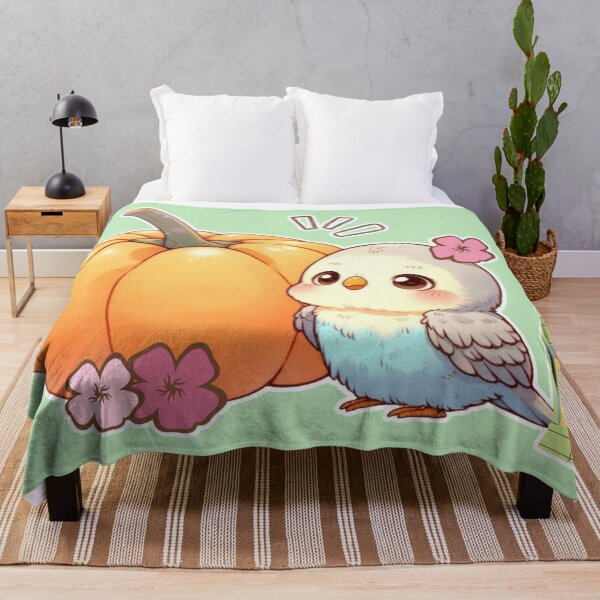 Item preview, Autumn Pumpkin Parrot – Cute Tropical Fall Bird Illustration designed and sold by Sugar Wisdom .