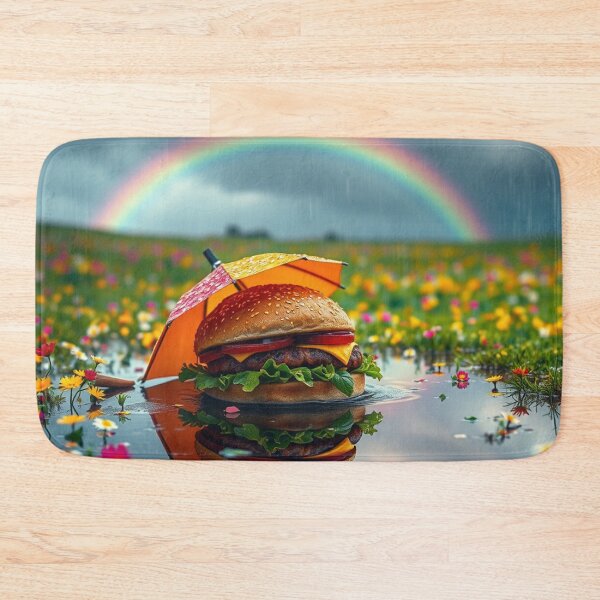 Item preview, April Burger – Whimsical Springtime Food Art designed and sold by BurgerOddity & Gli Angoli Rettili.