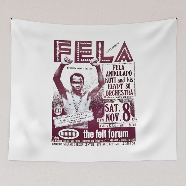 Item preview, Fela Kuti 1986 Concert Poster T-Shirt designed and sold by legrowbradacf.