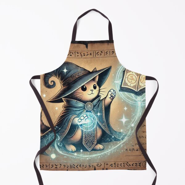Item preview, Magical Wizard Cat – Cute Fantasy Spellcasting Art designed and sold by purrfectprints2025 .