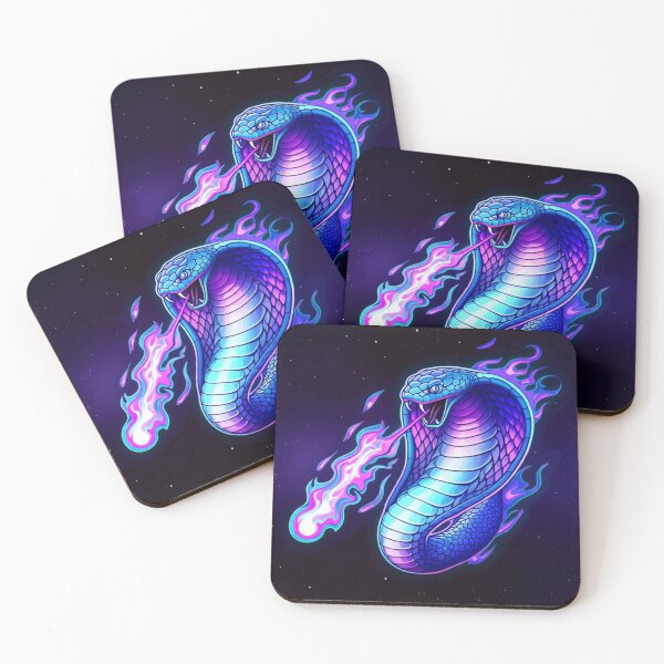 Item preview, Neon Cosmic Fire Cobra designed and sold by PrintBreeze.