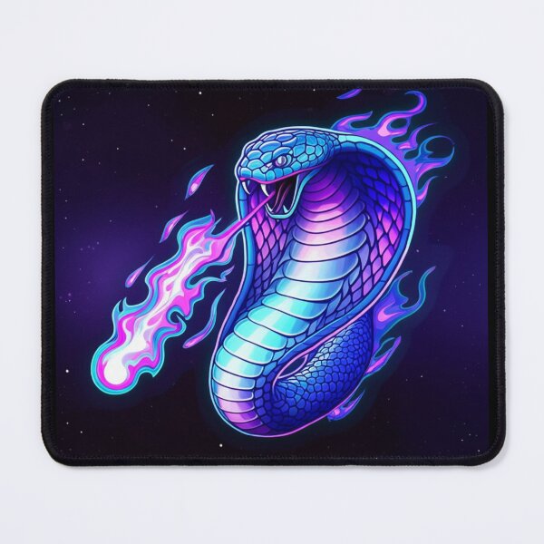 Item preview, Neon Cosmic Fire Cobra designed and sold by PrintBreeze.