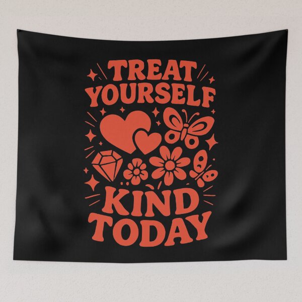 Item preview, Treat Yourself Kind Today Mindfulness Affirmation designed and sold by LuminOrb.