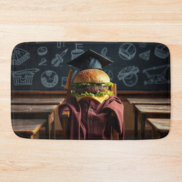 Item preview, Harvard Professor Burger – Smart & Quirky Food Art designed and sold by BurgerOddity & Gli Angoli Rettili.