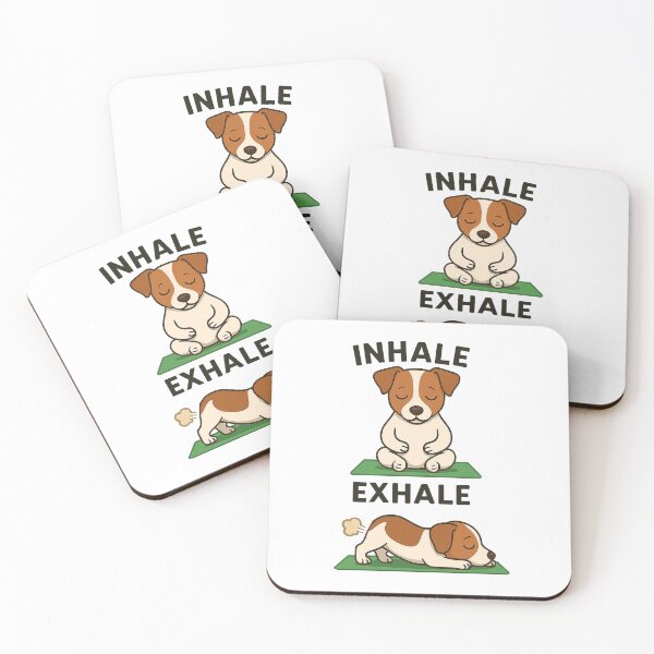 Item preview, Jack Russell Terrier Yoga Inhale Exhale designed and sold by Ranout.
