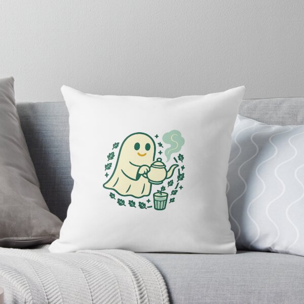 Item preview, Mint Tea Ghost – Cozy Atay Badge designed and sold by HrigArt.