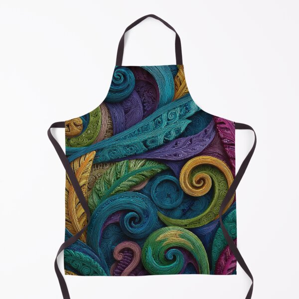Item preview, New Zealand Māori Paua Pattern Koru Design 484 designed and sold by GrinGalore.
