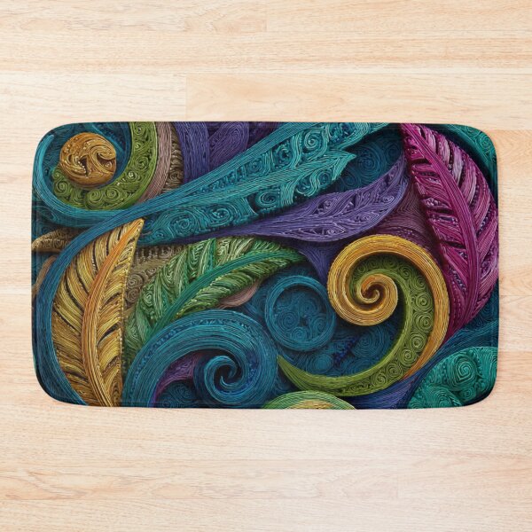 Item preview, New Zealand Māori Paua Pattern Koru Design 484 designed and sold by GrinGalore.