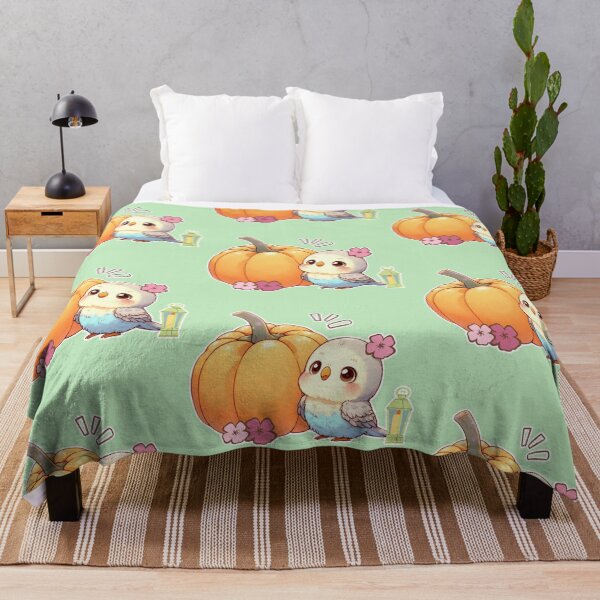 Item preview, Autumn Pumpkin Parrot – Cute Tropical Fall Bird Illustration designed and sold by Sugar Wisdom .