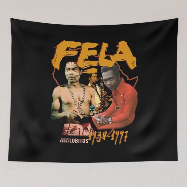Item preview, Fela Kuti black Collage Unisex T-shirt, Fela Kuti Shirt designed and sold by legrowbradacf.