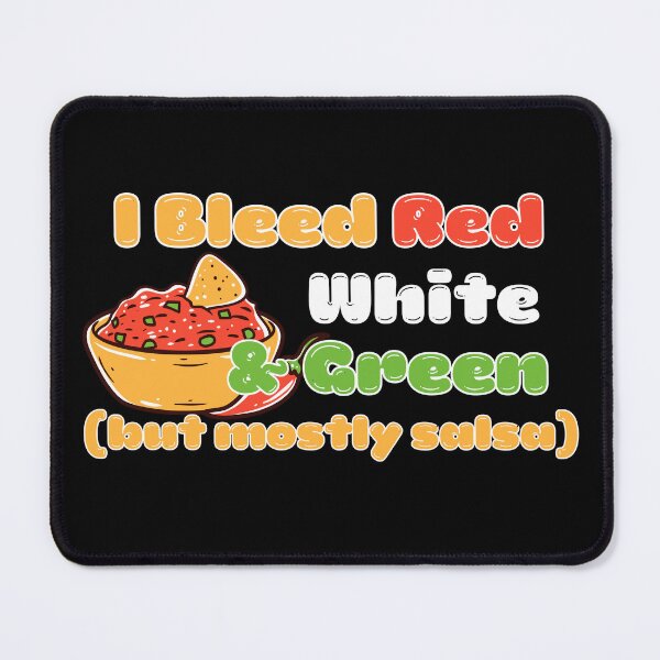 Item preview, I Bleed Red White and Green Salsa Bowl designed and sold by DesignDazzles.