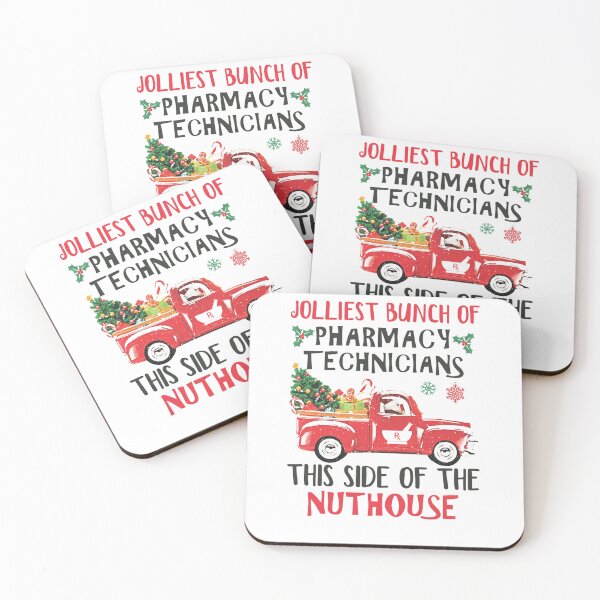 Item preview, Jolliest Bunch Of Pharmacy Technicians This Side Of The Nuthouse, Merry Christmas designed and sold by kotavuguiselw.