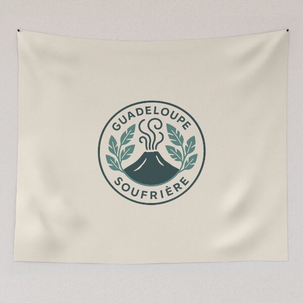Item preview, Soufrière Steam Club — Guadeloupe Volcano Badge designed and sold by Bratak.