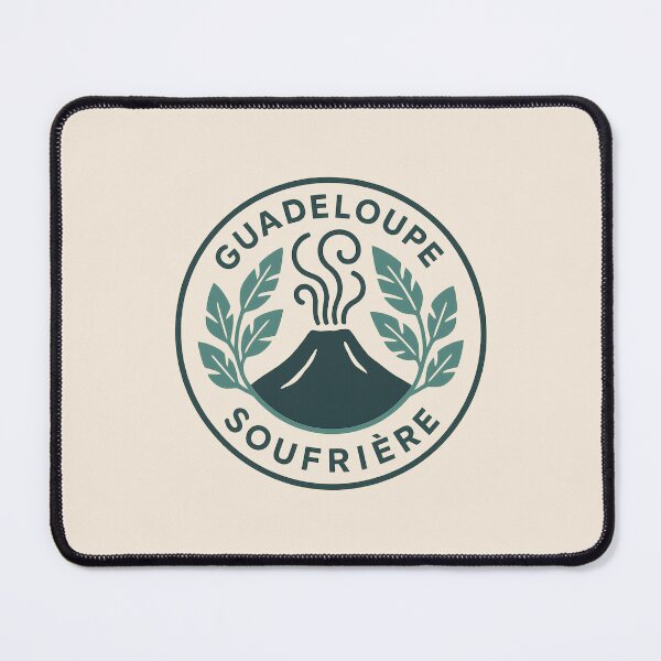 Item preview, Soufrière Steam Club — Guadeloupe Volcano Badge designed and sold by Bratak.