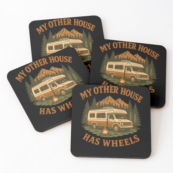 Item preview, My Other House Has Wheels Funny Camping Van designed and sold by LuminOrb.