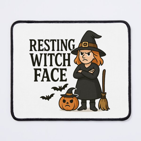 Item preview, Grumpy Cartoon Witch with Broomstick T-Shirt - Cute Spooky Halloween Design designed and sold by PrintCreations9.
