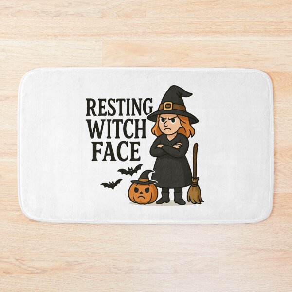 Item preview, Grumpy Cartoon Witch with Broomstick T-Shirt - Cute Spooky Halloween Design designed and sold by PrintCreations9.