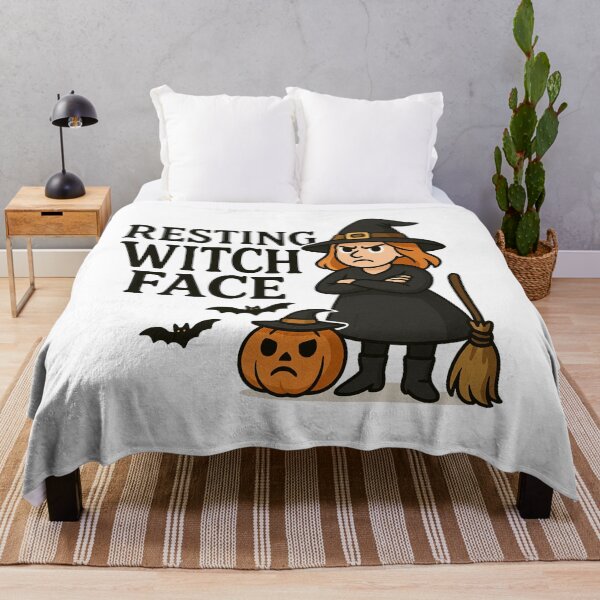 Item preview, Grumpy Cartoon Witch with Broomstick T-Shirt - Cute Spooky Halloween Design designed and sold by PrintCreations9.