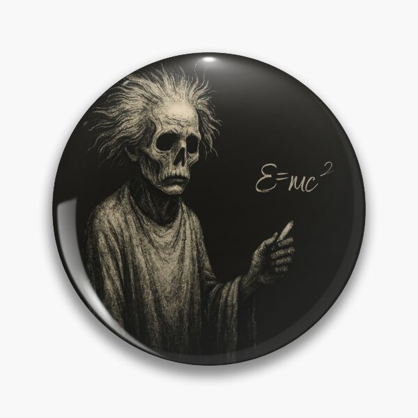 Item preview, Einstein Ghost – Creepy Scientist Spirit in Grunge Horror Style designed and sold by Meandmyshop.