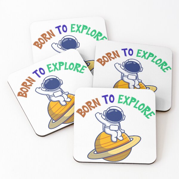 Item preview, Born to Explore – Cute Astronaut Sitting on Planet designed and sold by Stalyalya.