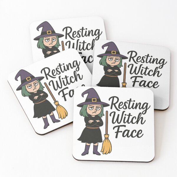 Item preview, Grumpy Cartoon Witch with Broomstick T-Shirt - Cute Spooky Halloween Design designed and sold by PrintCreations9.