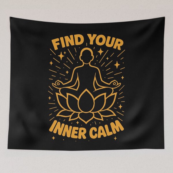 Item preview, Find Your Inner Calm Mindfulness Affirmation designed and sold by LuminOrb.