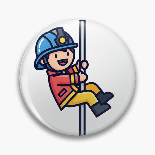 Item preview, firefighter cartoon designed and sold by PattysNco.