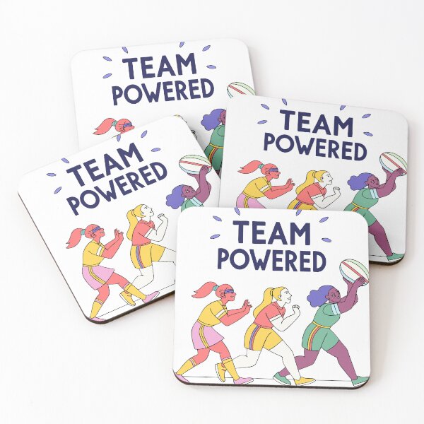Item preview, One Team One Try – Women’s Rugby Team Spirit & Sports Design designed and sold by VividOrganica.