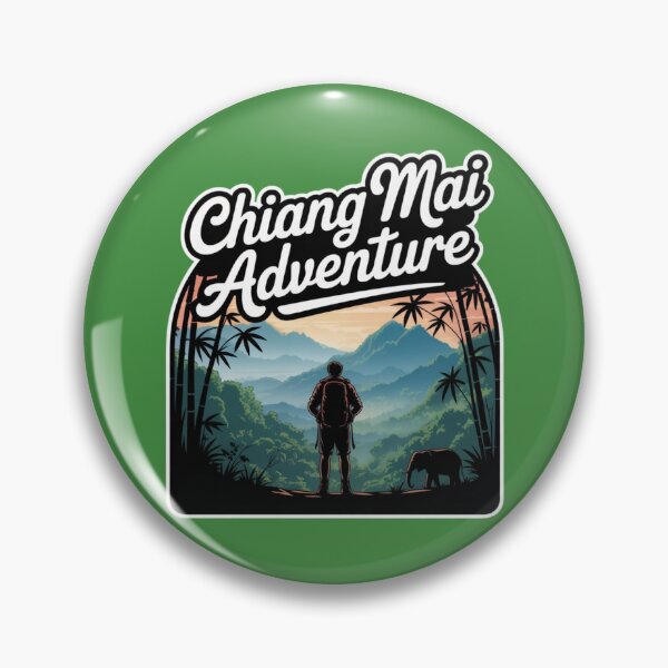 Item preview, Chiang Mai Adventure Sticker – Thailand Backpacking Travel Design designed and sold by Timeless Design.