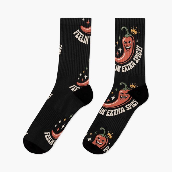 Item preview, Feelin’ Extra Spicy Funny Chili Pepper Cartoon Design designed and sold by TipTop GFX.