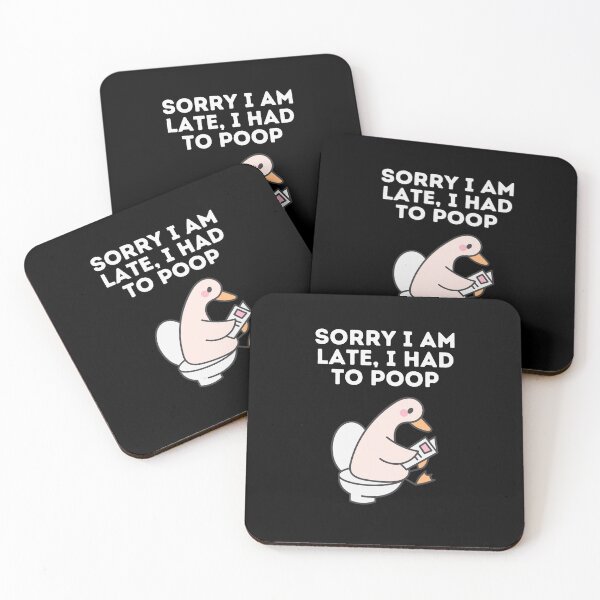 Item preview, sorry i am late i had to poop designed and sold by sydney-syder.