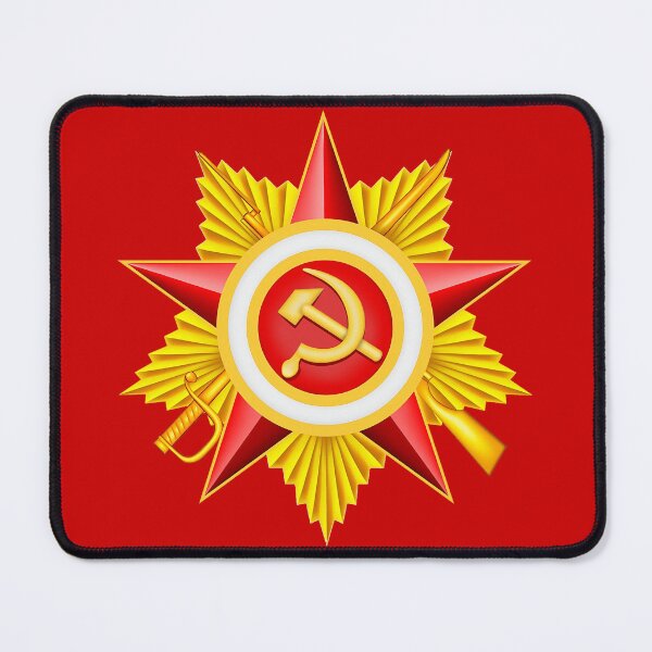 Item preview, Soviet Military Medal Stamp | Cold War USSR Badge Art - Red Army Veteran Poster, Communist History Stickers & Soviet Memorabilia Collection designed and sold by RevolutionToday.