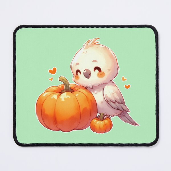 Item preview, Autumn Pumpkin Parrot – Cute Tropical Fall Bird Illustration designed and sold by Sugar Wisdom .