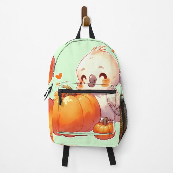 Item preview, Autumn Pumpkin Parrot – Cute Tropical Fall Bird Illustration designed and sold by Sugar Wisdom .
