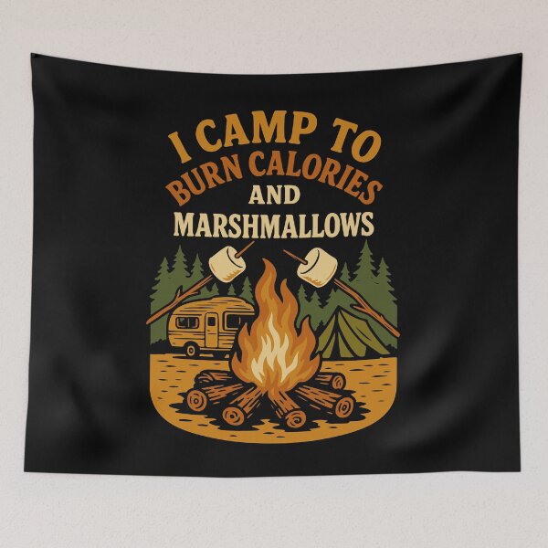 Item preview, I Camp To Burn Calories Funny Camping Camper designed and sold by LuminOrb.