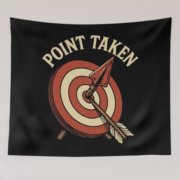 Item preview, Point Taken Archery Bow Funny Archer designed and sold by LuminOrb.
